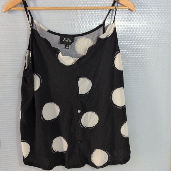 Fifty States Tank Black & White Tank Medium NWT - Picture 1 of 5